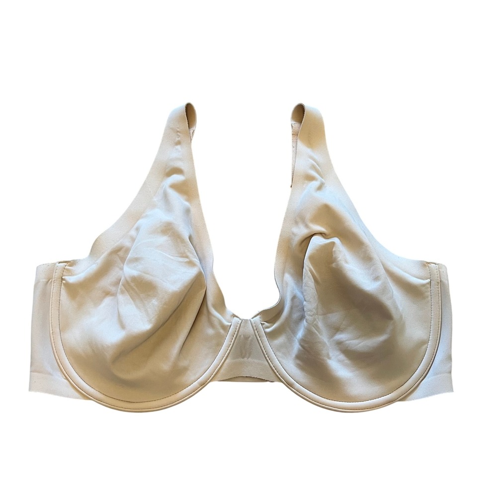 Wacoal Back Appeal Underwire Bra Nude Beige 855316 Size 38DDD US